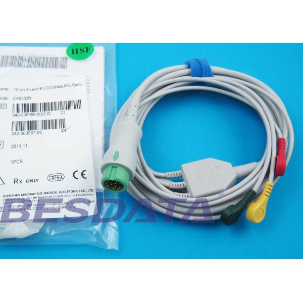 T5 / T8 ECG Cables And Leadwires Compatible Mindray Patient BeneView