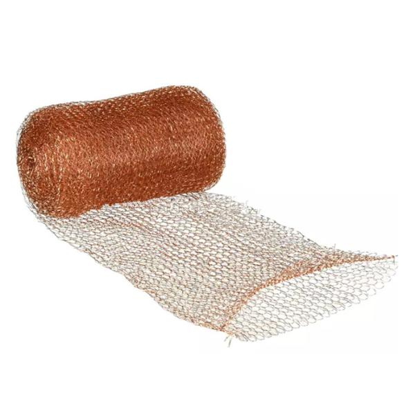 OEM Pure Copper Wire Mesh 35cm Width 30m Miter Pest / Rodent Control