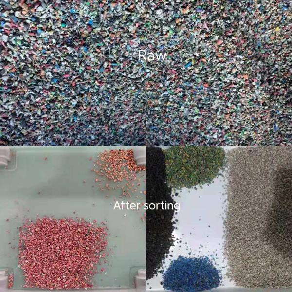 High Definition Optical Plastic Color Sorting Machine 8 Chutes 512 Channels