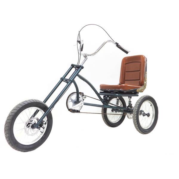 16 Inch Trike 3 Wheel Tricycle Adult Cargo Bike With High Carbon Steel Handlebars Stem