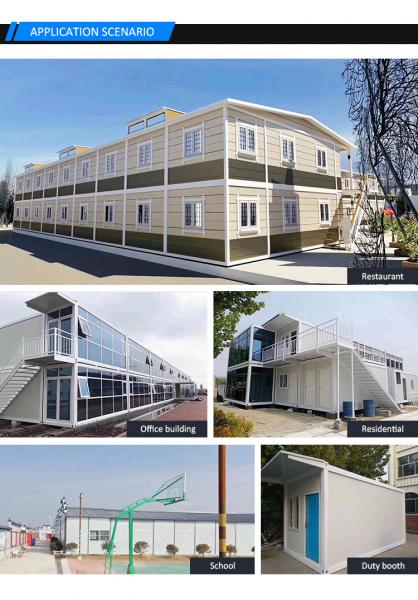 Construction Prefabricated Metal Building , Hangar House Steel Frame Prefab Homes