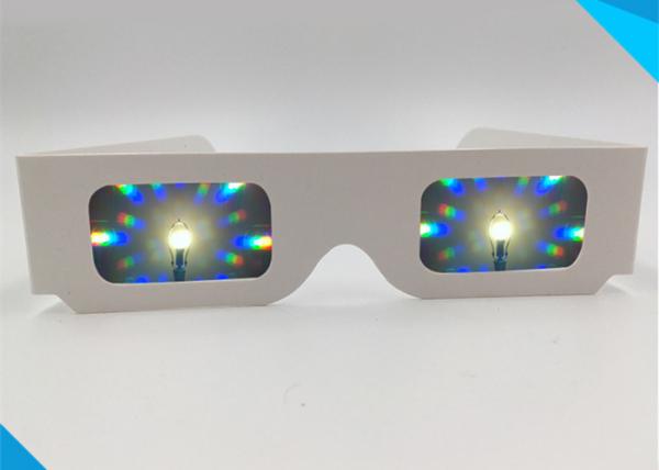 Buy Concert 3d Fireworks Glasses , Paper Diffraction Glasses 13500 Light Gratings at wholesale prices