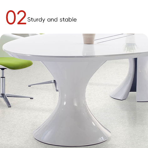 Support customization Customizable Pure White Snow Mountain White Desk Top in 36 Color Options W3200*D1600*H750