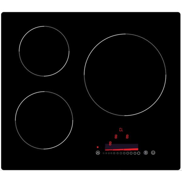 Plastic Shell 5000W 9.5kg Three Burner Induction Cooktop