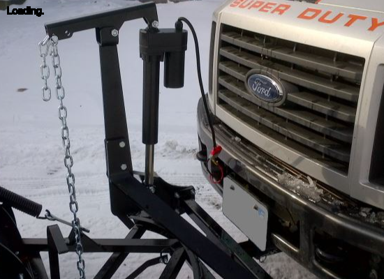 snowblower chute actuator 12vdc, high force linear actuator lift system