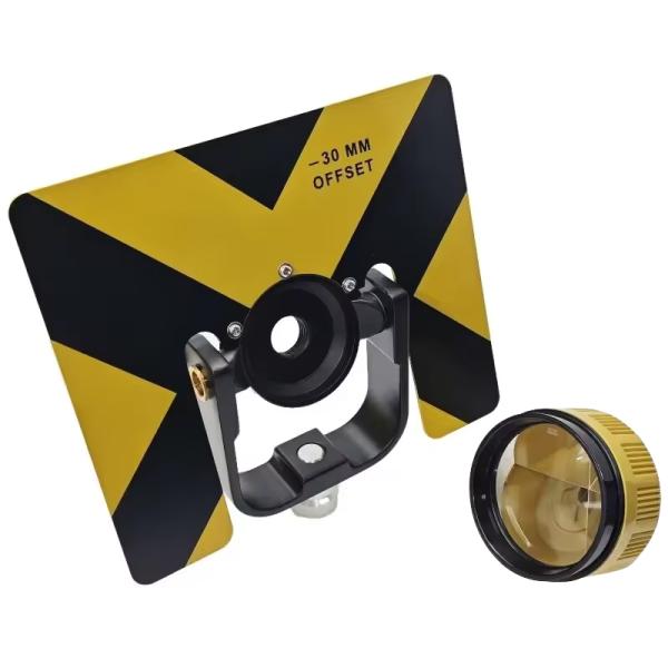 Single Prism 15UB3 Compatible for Topcon SOUTH FOIF Total Station Surveying Constant -30/0mm 5/8x11 Female Thread Metal Holder