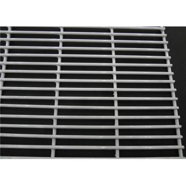 Green PVC Coating Construction 358 Welded Wire Sheets For Concrete Slabs