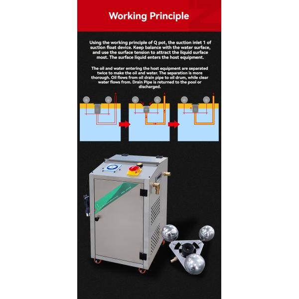 Industrial Cleaning Oil Water Separation Equipment Scraper Floating Circulating Oil Skimmer