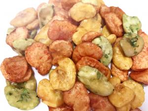 China Seaweed Coated Mixed Flavors Fava Bean Chips Fried Crispy 10- 12kg / CTN on sale