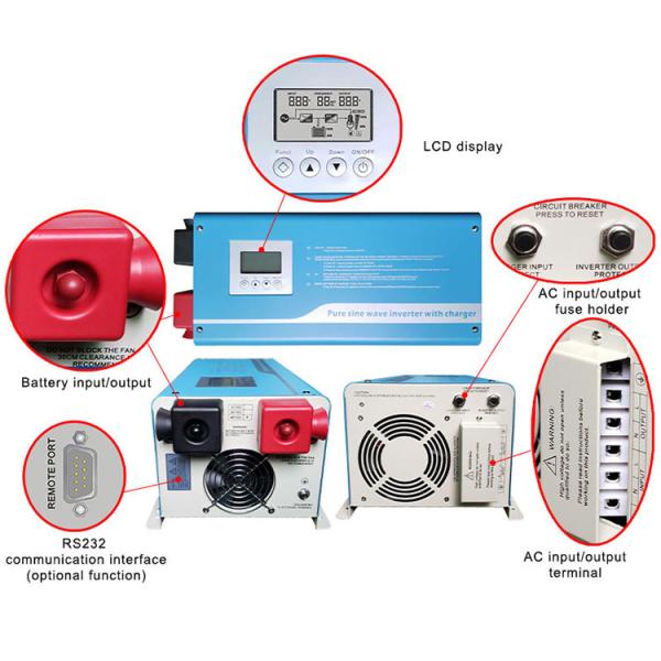 10-30A 1kw Power Inverter 48v Solar Inverter With Big LCD Display