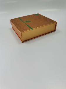 Quality Golden Custom Embossed Boxes Aseptic Flat Pack Cardboard Boxes Degradable for sale
