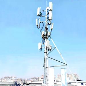 Quality Hot Dip Galvanized Rooftop Antenna Tower Q235 Microcell Towers for sale