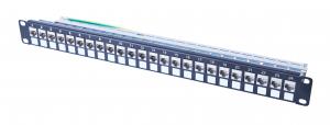 China FTP Modular Patch Panel 24 Port Cat6a Shielded Patch Panel on sale