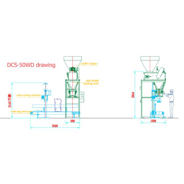 Rustproof 5kg/Bag Belt Feeding Powder Filling And Packing Machine