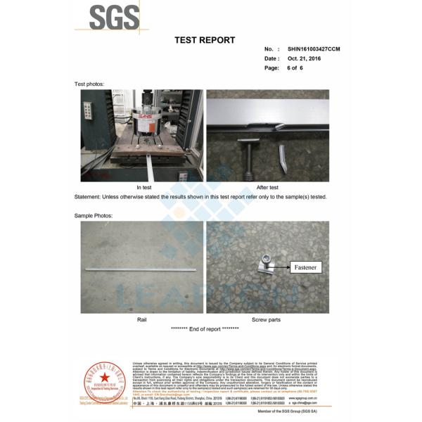 Steel 55m/S Solar PV Mounting Systems , Screw Ground Mount PV System MGC