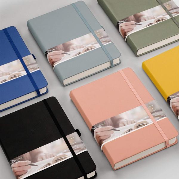 A5 Printed Hardback Notebook Printing Custom Glossy Lamination