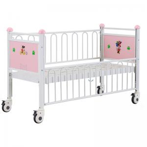 Quality Factory Infant Hospital Crib Metal Babies Clinic Medical Bed Kids Children Pediatric Bed with Casters Manufacturers for sale