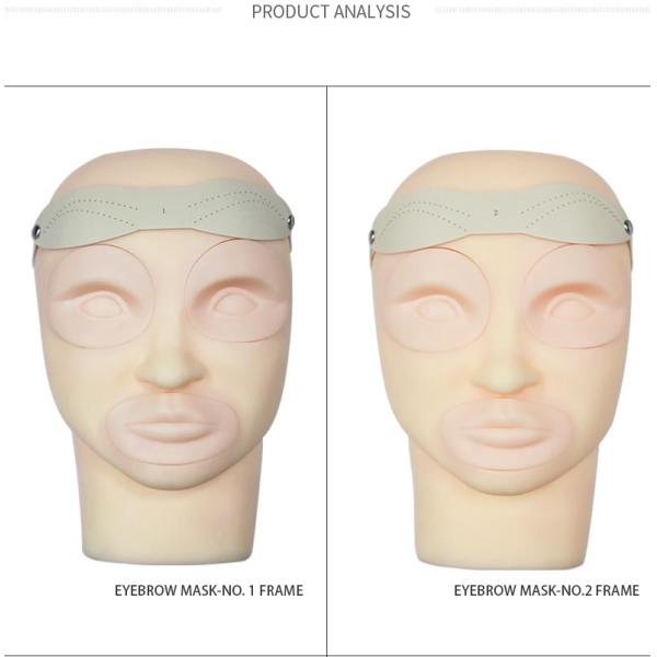 Rubber Permanent Makeup Eyebrow Tattoo Practice Skin Two Sides
