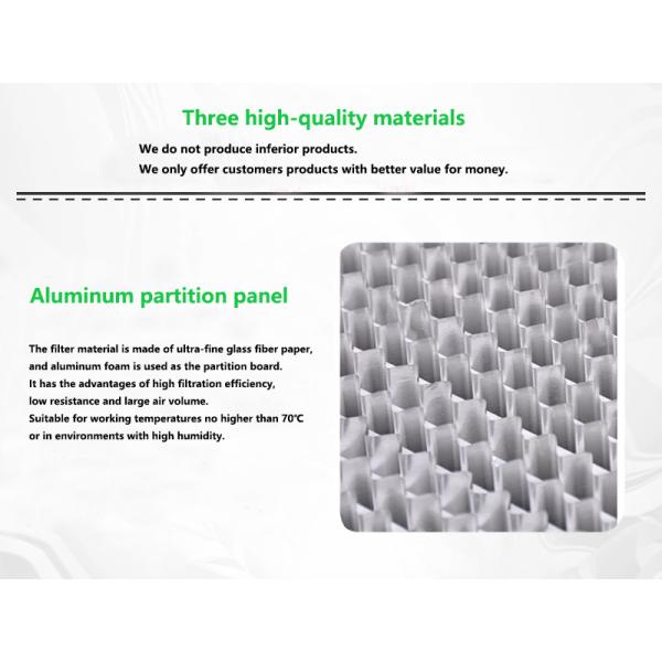 High-Efficiency Filter With An Efficiency Of 99.95%, Capable Of Capturing Particles Smaller Than 0.5 Microns.