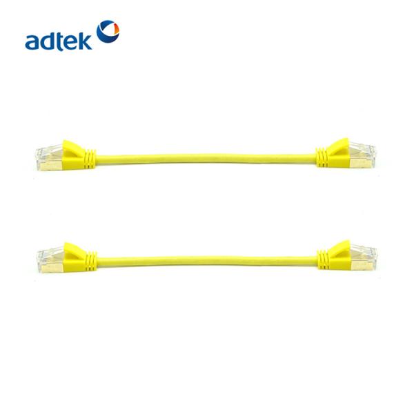 Cat5e 26AWG Copper Patch Cord Yellow FTP Network Cable