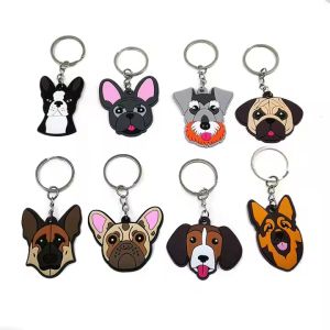 Wholesale Motorbikes Cartoon Animals Custom Rubber 2D Soft Pvc Design Keychain