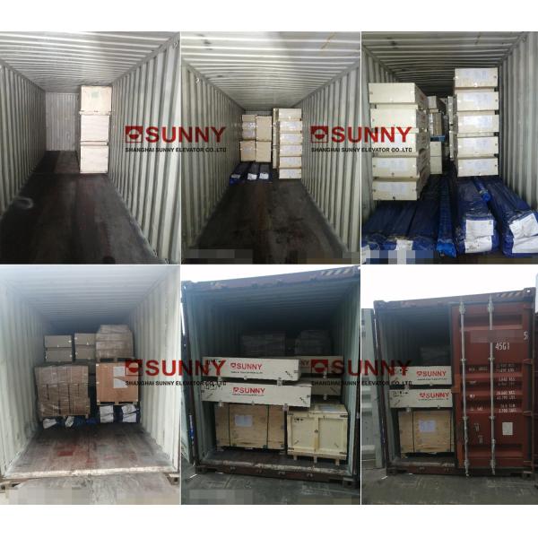 Opposite Door Freight Elevator With Machine Room Powerful Easy Installation