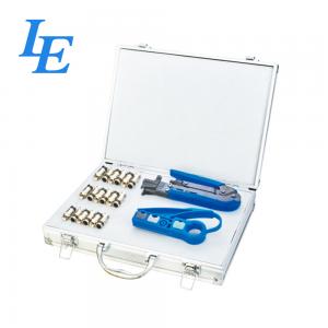 Quality RJ45/12/11 Network Cable Tool Set For Crimping / Cutting / Stripping CE Approved for sale