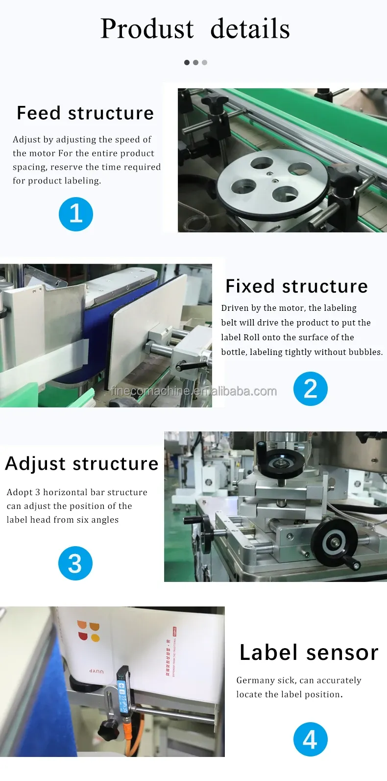Automatic Square And Round Bottle Labeling Machine With Date Code Printer 1935mm