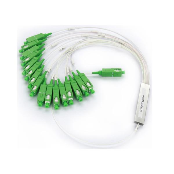SC APC 1x16 Mini Fiber Optic PLC Splitter , splitter optical fiber G657A1