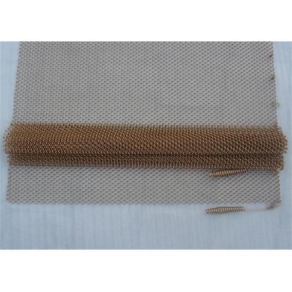 Custom 1.2mm Metal Decorative Mesh Decoration Wire Mesh 6 meters Height