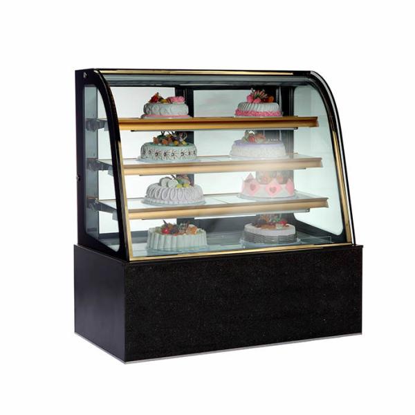 Front Curved Glass 1500*760*1250mm Bakery Display Refrigerator