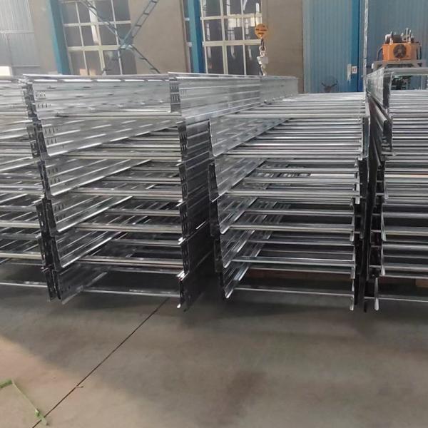 Galvanized Steel Ventilated Trough Cable Tray Corrosion Resistant Ladder Rack Cable Tray