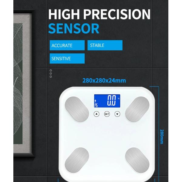 Battery Powered 0.2LB Division Digital Body Analyzer Scale
