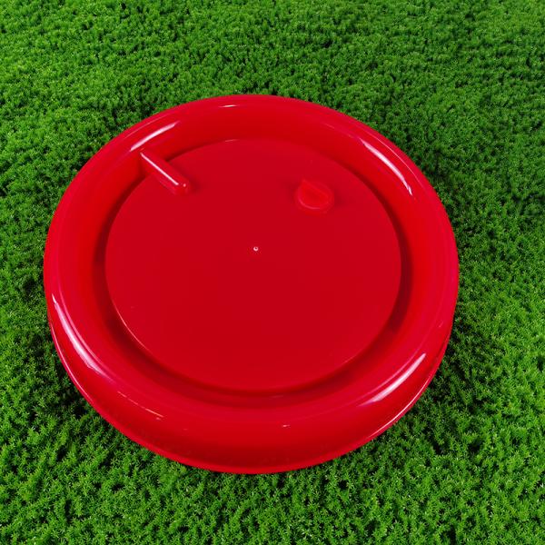 Automatic Red Plastic Plastic Water Feeder Cone Shape 14L Capacity Anti Drip