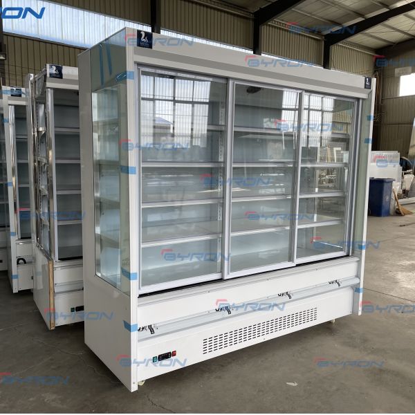 Open Vertical Multideck Display Fridge OEM Refrigerated Showcase