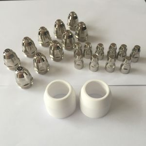 Copper Material Panasonic P80 Plasma Torch Spare Parts Nozzle And Electrode