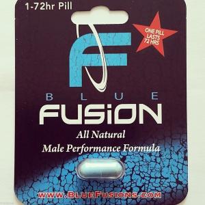 Quality Blue Fusion Bliser Card Packaging for Male Tablets , Aqueous Coating for sale