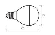 LED Dimmable Lamp G45