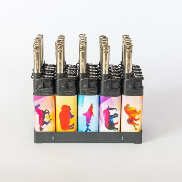 Customization Windproof Refillable Lighter for Camping Kitchen Long Gas Electric Lighter