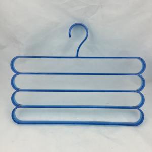 Blue Multifunctional Plastic Clothes Hangers , Living Room Portable Clothes Rack