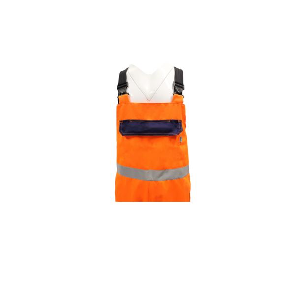 Man 250GSM CVC Reflective Working Bib Overalls With Adjustable Braces Clasps buckles