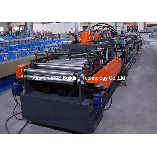16 Forming Station CZ Purlin Roll Forming Machine / Steel Frame Making Machine