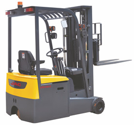 Quality Warehouse 3 Wheel Electric Forklift , Industrial Lift Truck 1500KG Load Capacity for sale