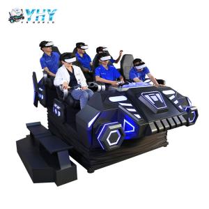 China Multiplayer Game VR Simulator Warrior Car 9D Motion 220V With 6 Seats on sale