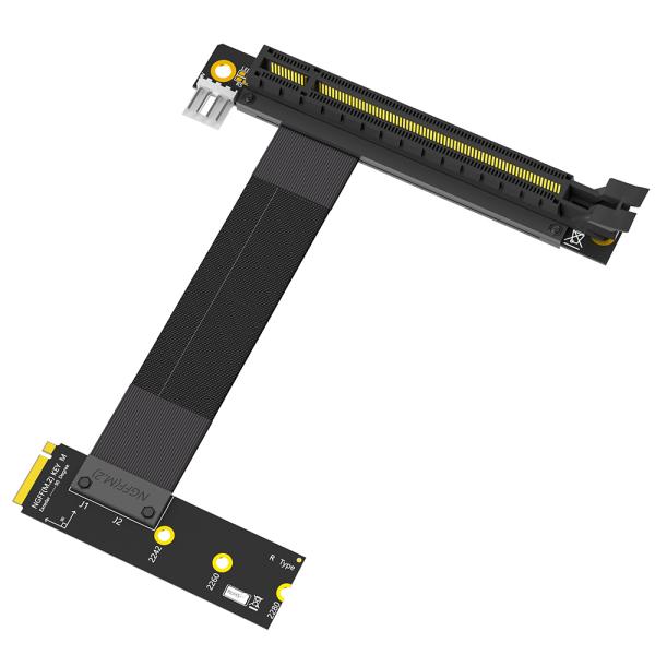 M.2 NGFF Key M to PCIe 16x Riser Adapter 19cm Cable