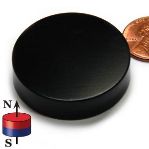 Quality Kellin Neodymium Magnet Disc Black Epoxy Coated NdFeB Magnet Disk Magnetic Cylinder for sale