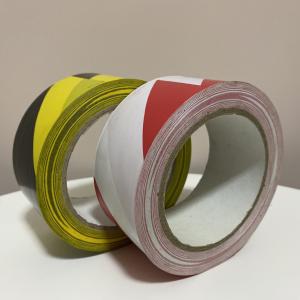China Red And White PVC Lane Marking Tape , Colorful Crime Scene Caution Tape on sale