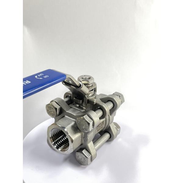 3-PC Munual Screwed End Ball Valve for Water Distribution within Normal Temperature