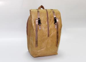 Quality Multi - function waterproof washable paper bags backpack tyvek kraft paper recycle backpack for sale