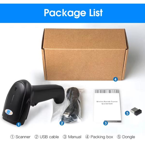 Automatic Scan Handheld 2D QR Code Reader POS Terminal CMOS Imager Wired Barcode Scanner